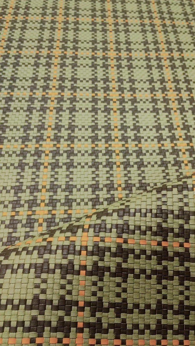 REAL Woven Leather - Solid and Custom Patterns (Tartan, Houndstooth, Custom) - Image 15