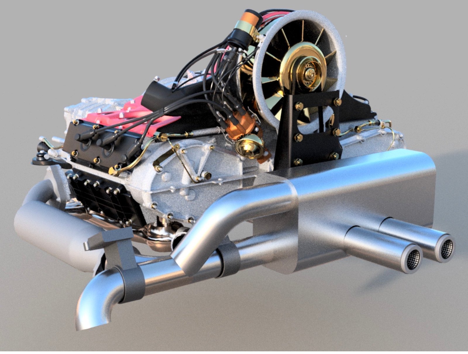 1-IN GTk Active Muffler for Air-cooled Porsches - Image 3