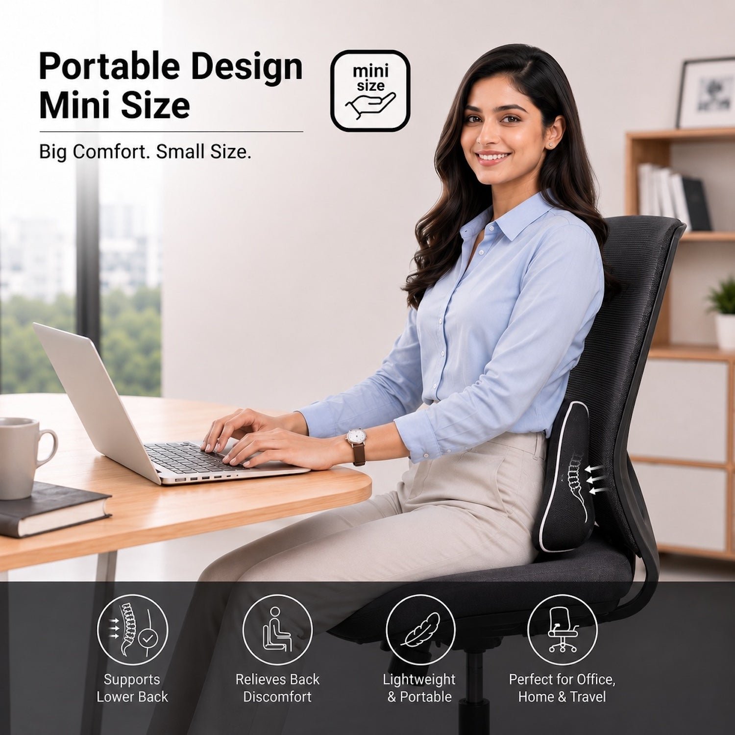 Mini Backrest Lumbar Support - Image 2