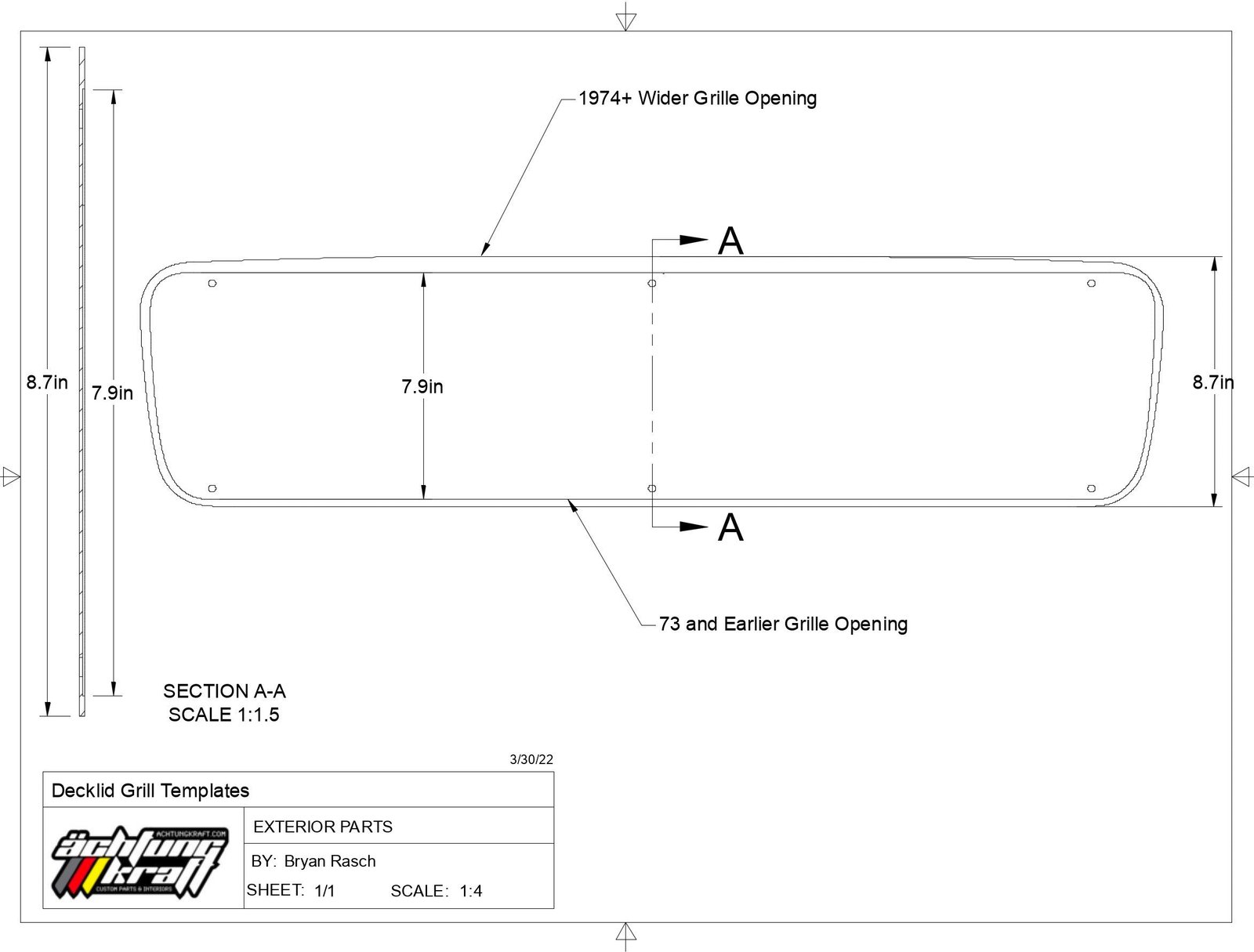 Custom Porsche Decklid Grills - Image 28