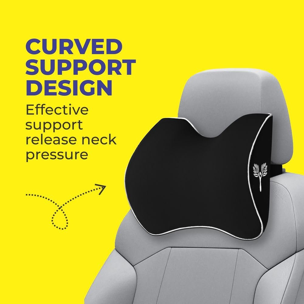 Car Neck Rest Pillow (Large Curve) Contour Design Medium Balanced Neck Support - Image 2