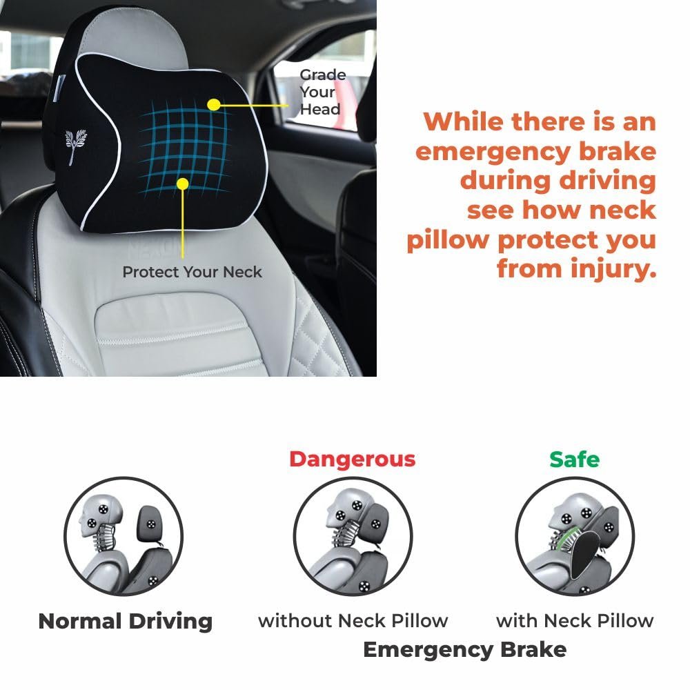 Car Neck Rest Pillow (Large) Added Comfort Support for Extra Cushioning - Image 6