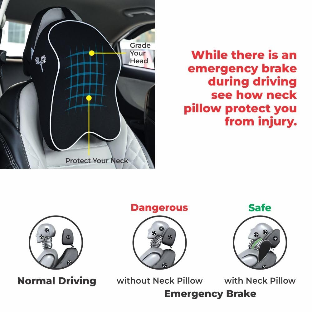 Car Neck Rest Pillow (Large Plus) Extra Deep Neck Support - Image 6