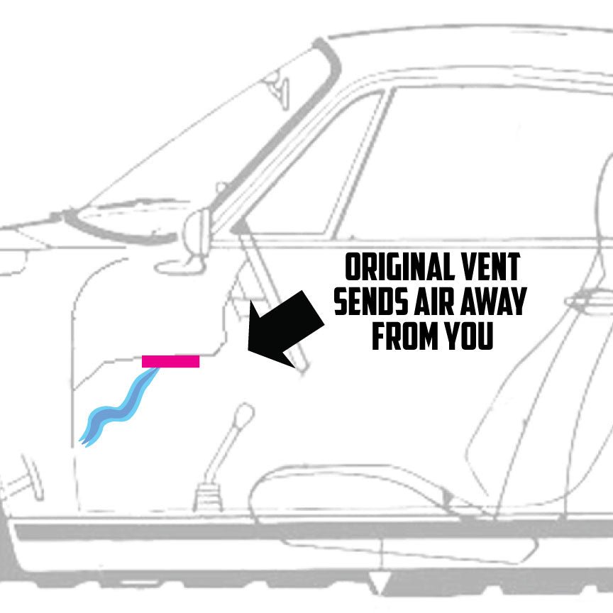 Kool'n Duct - 911 Under dash duct for better air flow - SOLD ONE (1) PER ORDER - Image 3